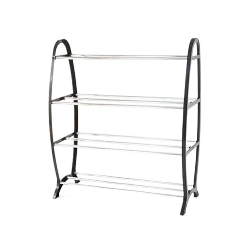 Étagère à chaussures noir élégant Nizer support de rangement moderne - 2