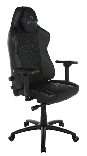 HIVAR Orbical Onyx Coal | Ergonomischer Gaming Stuhl Bürostuhl, Lordosenstütze, Synchronmechanik, 4D Armlehnen | bis 110 kg