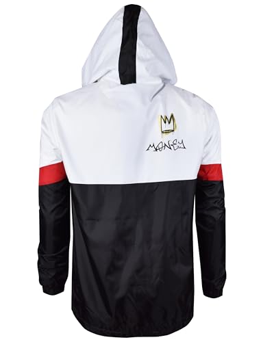 Image of SCREENSHOT Mens Streetwear Windbreaker Jacket - Lightweight Graphic Hoodie, Graffiti Hip Hop Urban Fashion Pullover Top