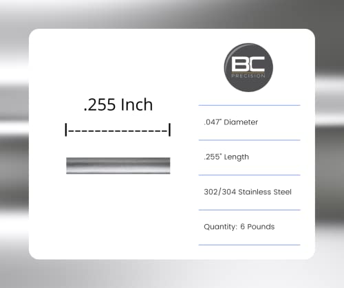 6 LB Stainless Steel Tumbling Media Pins - 0.047