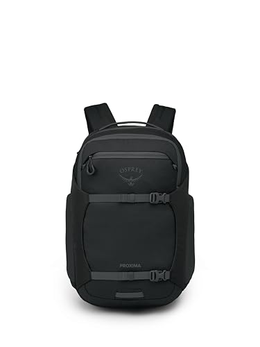 Image of Osprey Proxima 30L Campus Laptop Backpack - Organized Everyday Pack with Tech Storage, Water Bottle Pockets, and Comfortable Carry - Perfect for School, Commute, and Travel, Black /Coal Grey