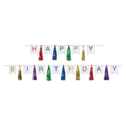 Toile de fond pour photo multicolore Beistle pour animer vos soirées d'anniversaire
