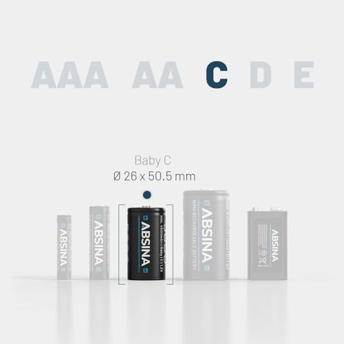 Baby C Akku Absina 2X LR 14 NiMH Batterien mit 4500mAh