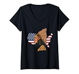 Femme Patrimoine natif des États-Unis T-Shirt avec Col en V