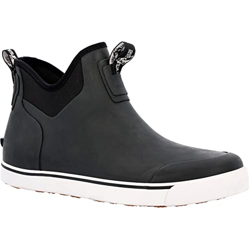 Rocky Dry Strike Mens Waterproof Pull On Ankle Deck Boots RKK445FC Black White