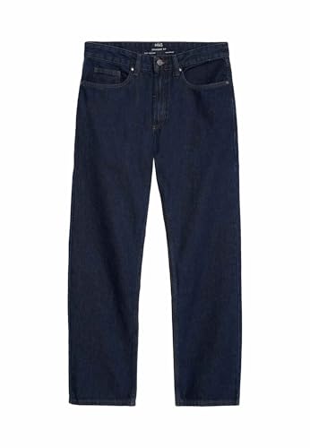 Marks & Spencer Jean Coupe Droite Pur Coton Indigo 97cm (UK 38)