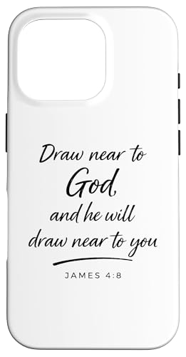Draw Near To God James 4:8 �M�� �֌W ���� �F�� �X�}�z�P�[�X iPhone 16 Pro �p