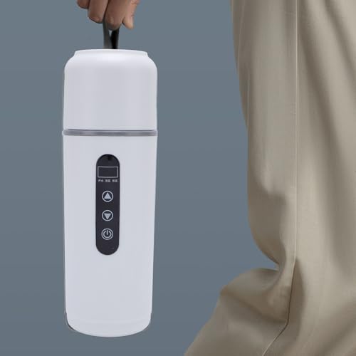 Tetera eléctrica portátil de 500ml para auto, blanco miniatura 3