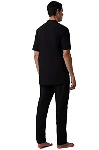 Image of Peter England Cotton Blend Men's Casual Style Kurta And Pajama Set