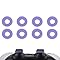 MOLOPPO 8PCS Precision Rings for PS4,for PS5, for Xbox, for PlayStation 5 Accessories, for Xbox Accessories, Gaming Accessories(Purple)