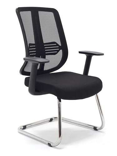 Comfort Visitor Black Misafir Bekleme Koltuğu Sabit Krom Ayak