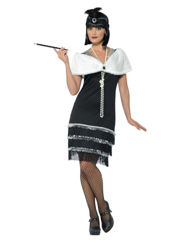 Déguisement femme garçonne noir Smiffys 43128L fluide taille L