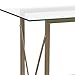 Flash Furniture Mar Vista Collection Glass Console Table with Matte Gold Frame