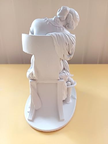 Buste Pénélope endormie de Jules Cavalier statue décoration art - 4