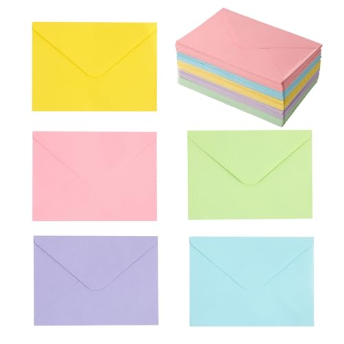 100 Stück Briefumschläge Umschläge mit Nassklebung 120 g/m DIN B6 Briefumschlag Kuvert Briefkuverts Briefhüllen Papier für Grußkarten Hochzeit Einladung Geburtstagskarten Briefkuvert