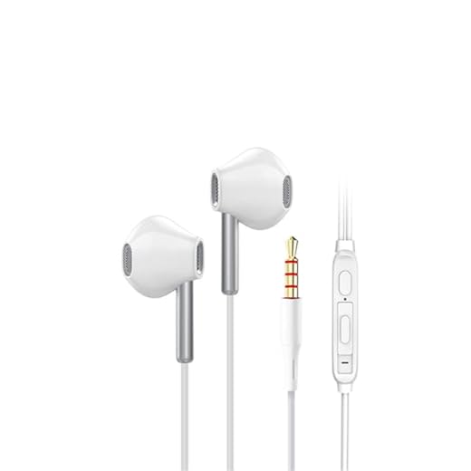 Fone De Ouvido Xf06 Com Fio BY Lenovo cor Branco