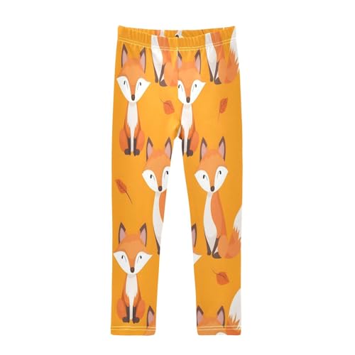 Toddler Girls Leggings Printed Yoga Pants Leggings Seamless Pattern Cute Fox for Kids
