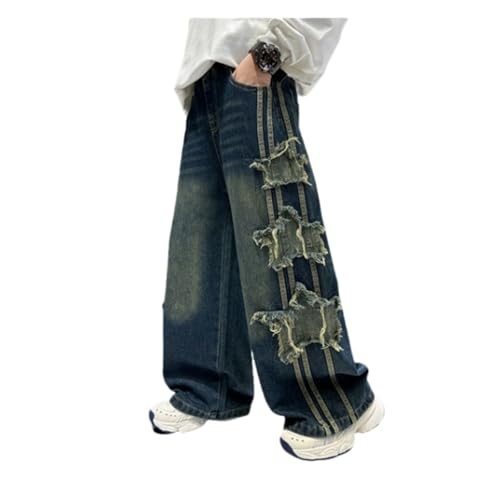 Jambes larges et finitions soignées pour ce jean baggy garçon premium