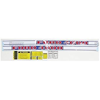 Complete Decal Kit for Ford 4000 Diesel Tractor 68-75