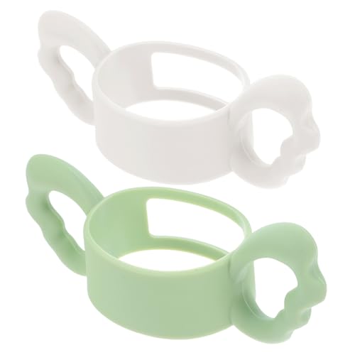 KOMBIUDA 2 Piezas porta biberones de silicona Biberón con asas Accesorios para biberones manijas para biberón Asas biberón mango de silicona mango de agarre de biberón gel de sílice