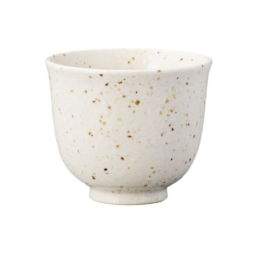 エールネット(Ale-net) 湯呑 煎茶碗 千茶碗 7.8×6.8cm 170cc 白唐津反湯呑 食洗機対応 電子レンジ対応 美濃焼 日本製