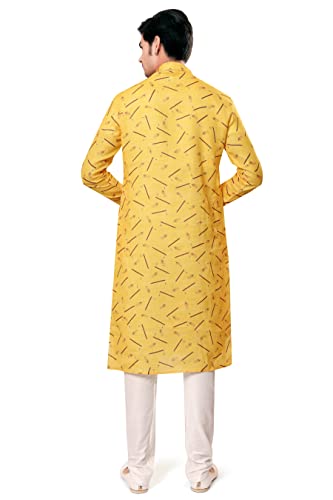 Tathastu Mens Cotton Shades of Yellow For festivals and Haldi4