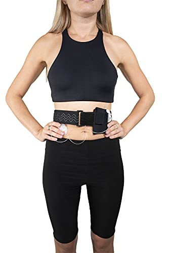 Pumpcases™ Black Insulin Pump Holder – Diabetic Insulin Pump Stretch Belt – Waist Belt Insulin Pump Case – Pumpcases™ are Compatible with 780G – Assembled in The USA (Large)