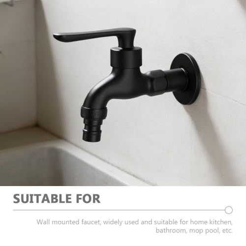 Robinet en cuivre noir de qualité supérieure fixation murale 1/2 pouce pour lavage extérieur