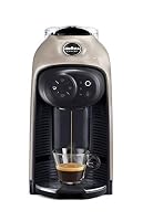Lavazza, A Modo Mio Idola, Kaffee-Kapselmaschine, Kompatibel mit A Modo Mio-Kapseln, Leise, Verstellbarer Tassenrost & 1,1-Liter-Tank, mit Abschaltautomatik, 1500 W, 220-240 V AC, 50-60 Hz, Beige/Grau – Ansicht 2