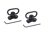 RENEGADE FIREARMS QD Sling Mount Swivel Set, Low Profile Design, Black Aluminum, 2-Pack