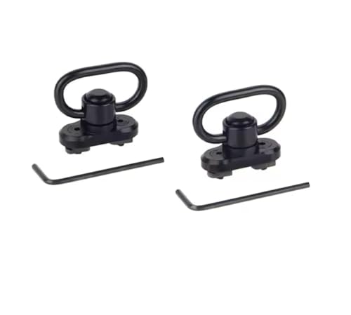 RENEGADE FIREARMS QD Sling Mount Swivel Set, Low Profile Design, Black Aluminum, 2-Pack