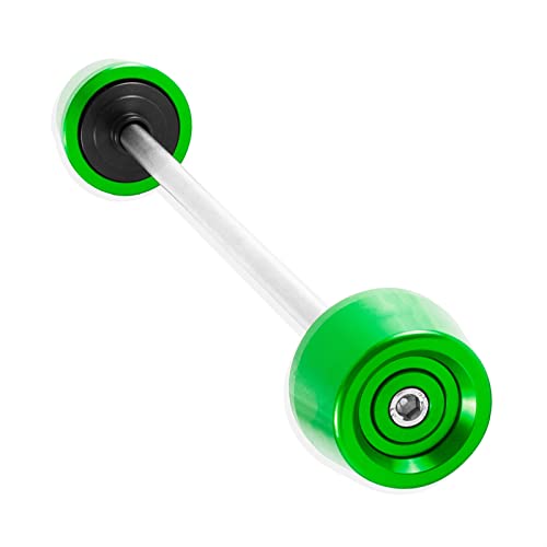 WREXIL Protector for Kawasaki Z650 Z750 Z800 Z900 Z1000 Z1000SX ZX6R ZX10R Motorcycle Front Axle Fork Sliders Wheel Protector Parts (Color : All Green)