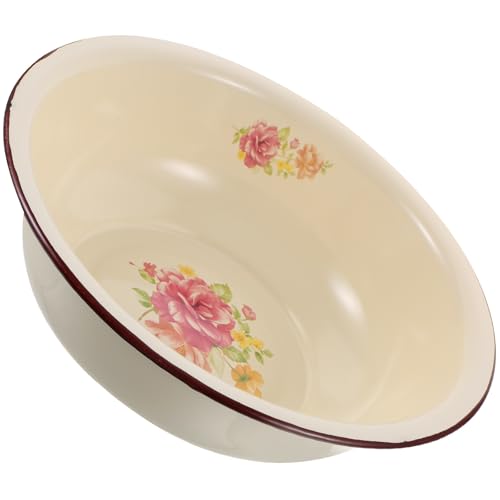 Tazón esmaltado vintage Lurrose 28 cm miniatura 1