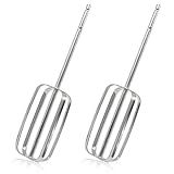 Kyuionty 2 Pcs Stainless Steel Hand Mixer Beaters, Square Hand Mixer Attachments Replacement Parts Compatible with Hamilton Beach Beaters 62682RZ 62692 62695V 64699 Mixer