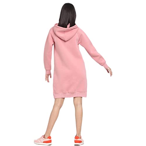 Image of Bewakoof Women's Solid Regular Fit Full Sleeve Cotton Poly Hoodies