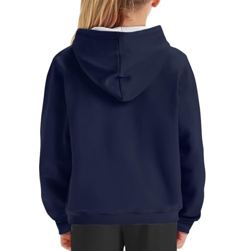 Image of WELLFLYHOM Boys Hooded Sweatshirts Hoodie Pullover Cool Graphic Crewneck Blouses Size 6-16