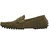 Jamron Men's Suede Leather Penny Loafers Comfort Driving Shoes Moccasin Slippers Brown 2088 UK10 #4