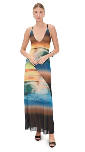 AFRM Women's Romy Dress, Ocean Ombre, Print, S