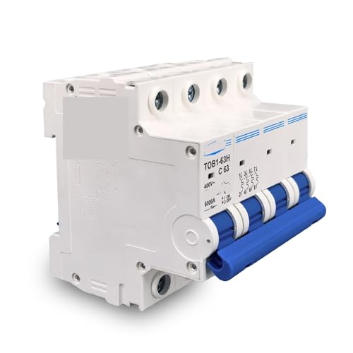 Minidisyuntor 4P CA interruptor magnetotérmico de 25A y 230/400V Tipo C 2