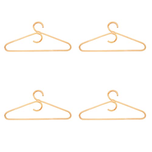 KVSERT Rattan-Kleiderbügel-, Kleiderbügel, für Erwachsene, Raumdekoration, Kleiderbügel für Ihre Kleidung, 4 Stück