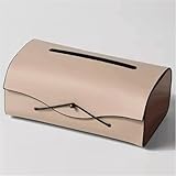 Funda Rectangular de Cuero for Caja de pañuelos, Multicolor(Pale Brown)