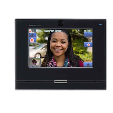 Desktop Support Stand for 7" IP Video Intercom Master Station - Ergonomic Desk Mount with Cable Management (IX-MV7-B Compatible)