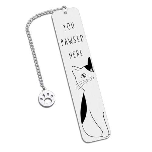 Cat-Shaped Stainless Steel Bookmarks