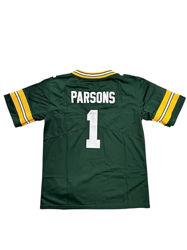 Custom Stitched Micah Parsons Adult Green Jersey NO Logos (US Alpha Large Regular Regular Green)