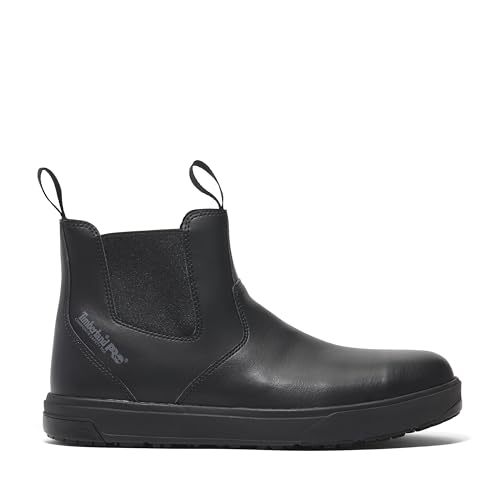 Timberland PRO Timberland PRO Men's Berkley Chelsea Composite Safety Toe Static Dissipative Industrial Casual Work Shoe, Black, 12M