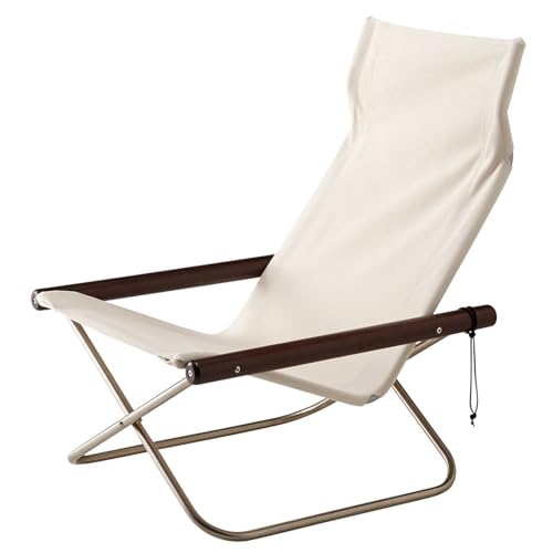 NychairX ニーチェア X ダークブラウン/ホワイト NY-106| 折りたたみ椅子 デザイナーズチェア 新居猛 パーソナルチェア 日本製