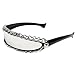 Ubxvamm Wide Temple Comfort Sunglasses for European Market with Chain Decoration and Punk Detail Fashion Accessory Futuristic Glasses
