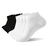 J-BOX 10 Packs Mens Socks Cotton Low Cut Breathable Multipairs Running for Men Ankle Socks