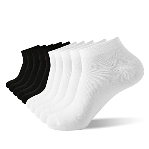 J-Box 10 Packs Mens Socks Cotton Low Cut Breathable Multipairs Running For Men Ankle Socks #TOP12
