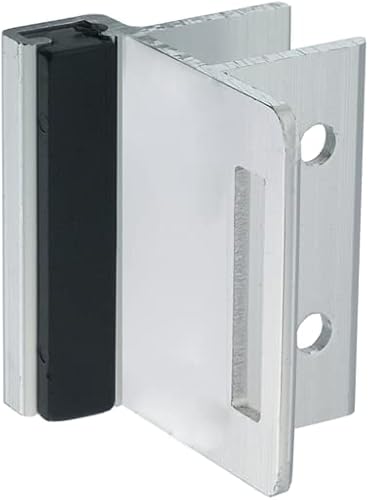 Harris Hardware TP5124-B - Cerradura de puerta de entrada y cierre extruido de aluminio con acabado brillante para puerta de 3/4 pulgadas y pilastra